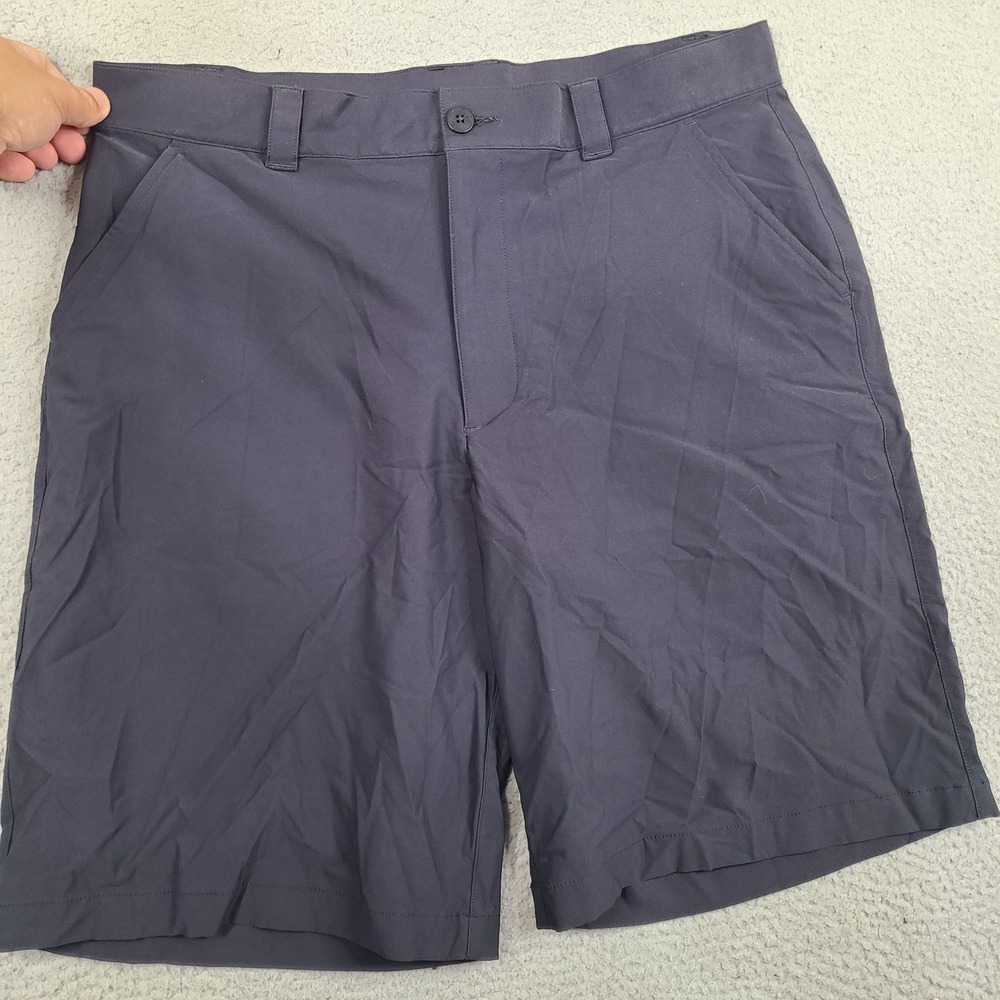 Under Armour Mens Golf Shorts 36 Black Performance Stretch Flat Front